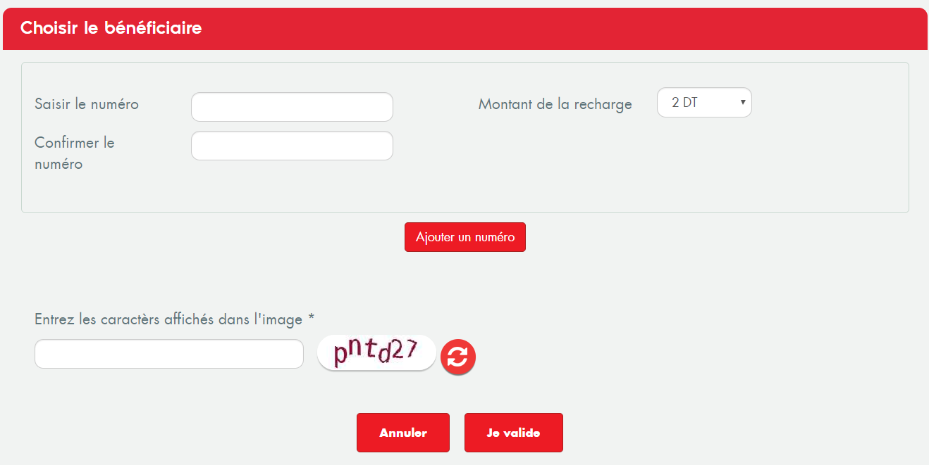 Recharge Ooredoo En Ligne Carte Bancaire Tunisie
